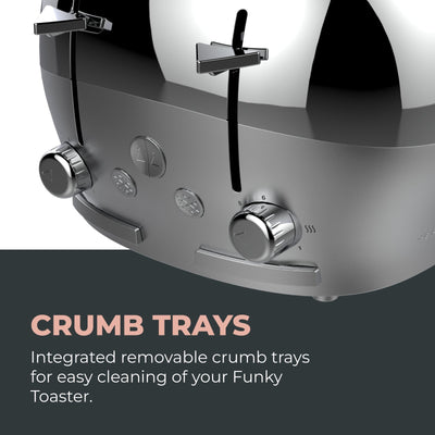 4-Slice Chrome Funky Toaster