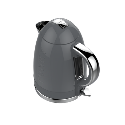 Grey Funky Kettle and 4-Slice Funky Toaster Set