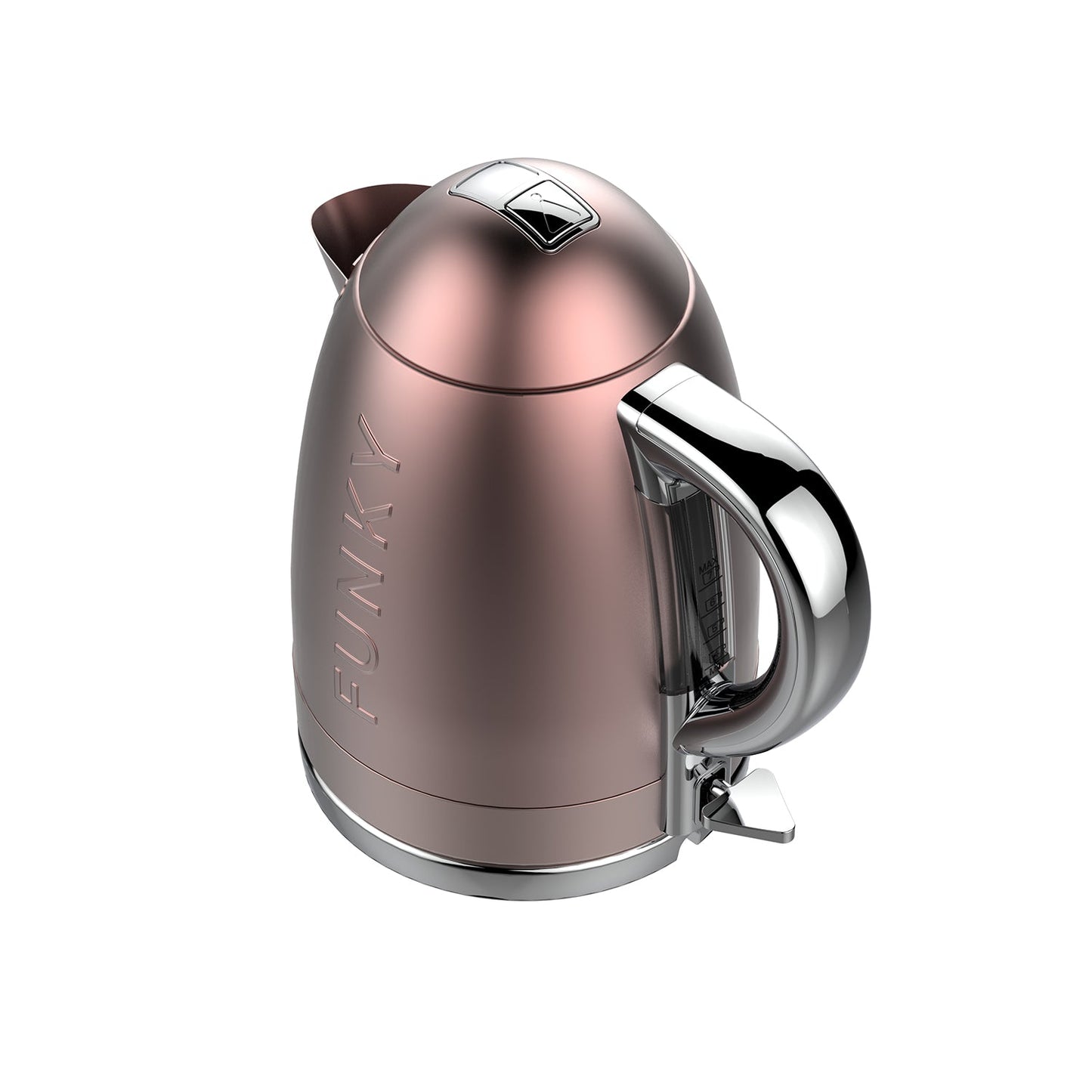 Rose Gold Funky Kettle and 4-Slice Funky Toaster Set