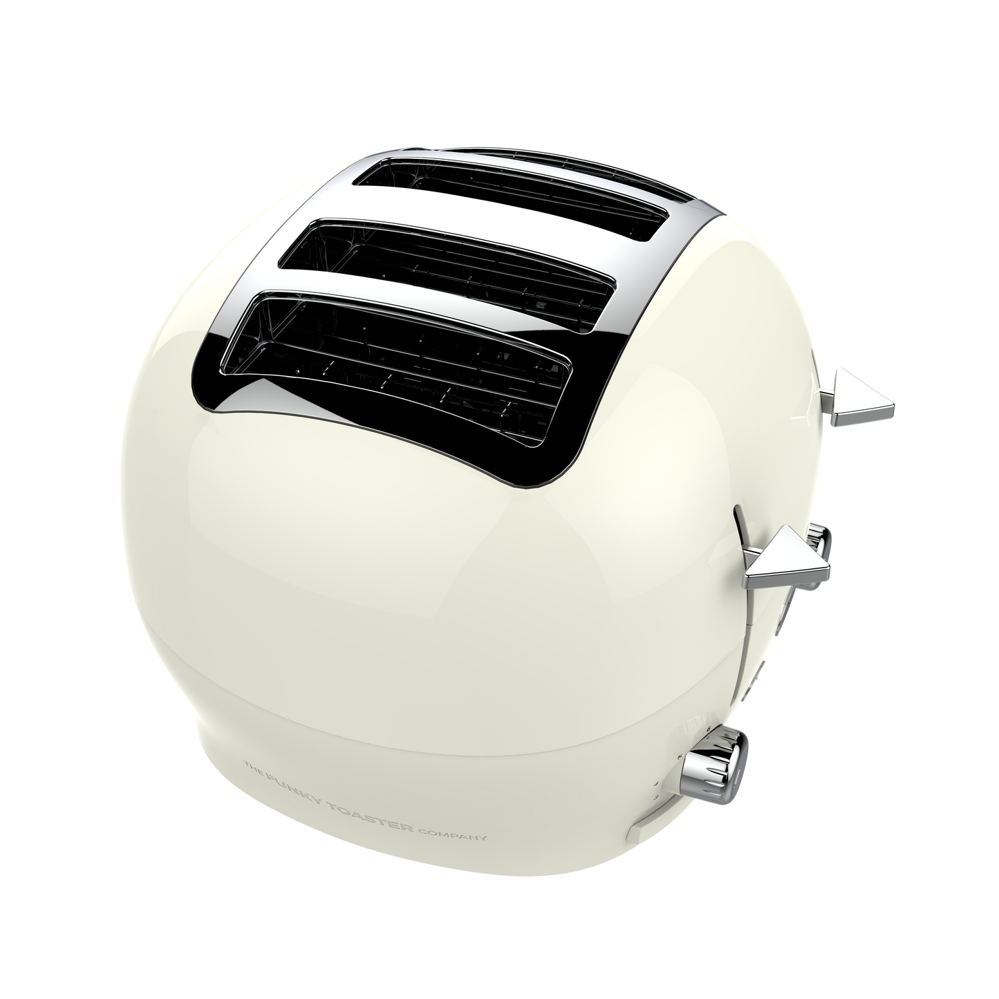 4-Slice Cream Funky Toaster