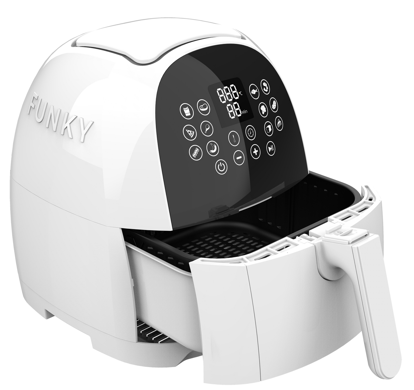 White Funky Air Fryer 5.5L