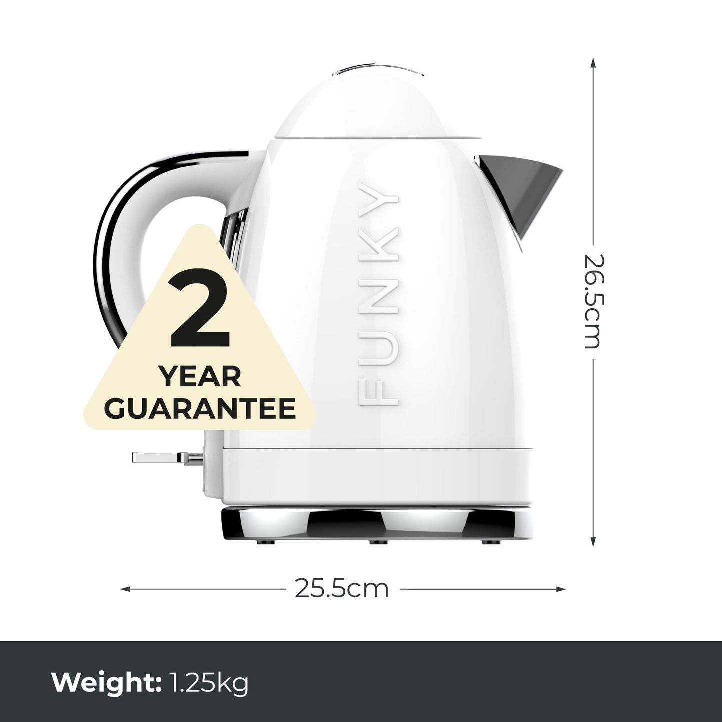 White Funky Kettle