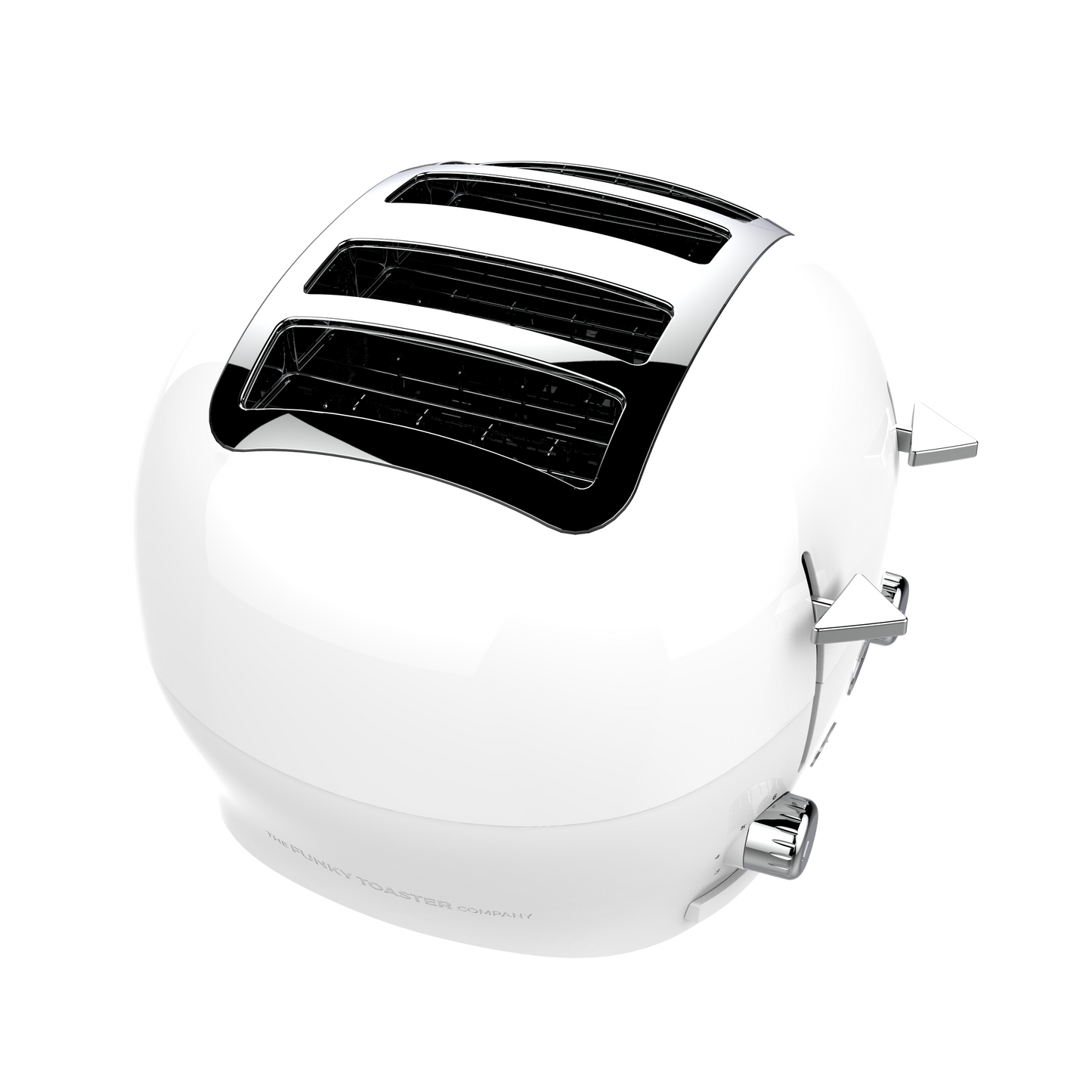 4-Slice White Funky Toaster