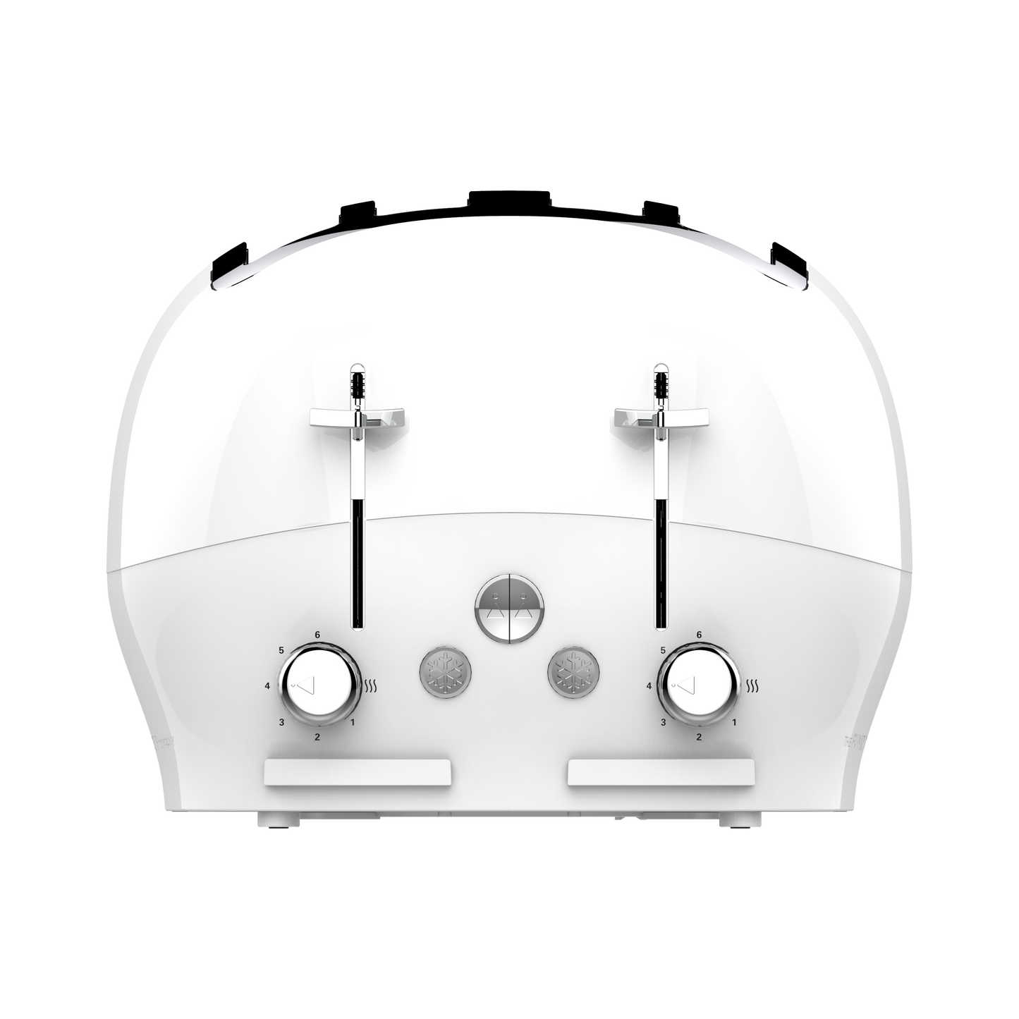 4-Slice White Funky Toaster